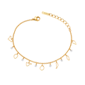 Pulsera 7 Islas Canarias con Siluetas y Circonitas
