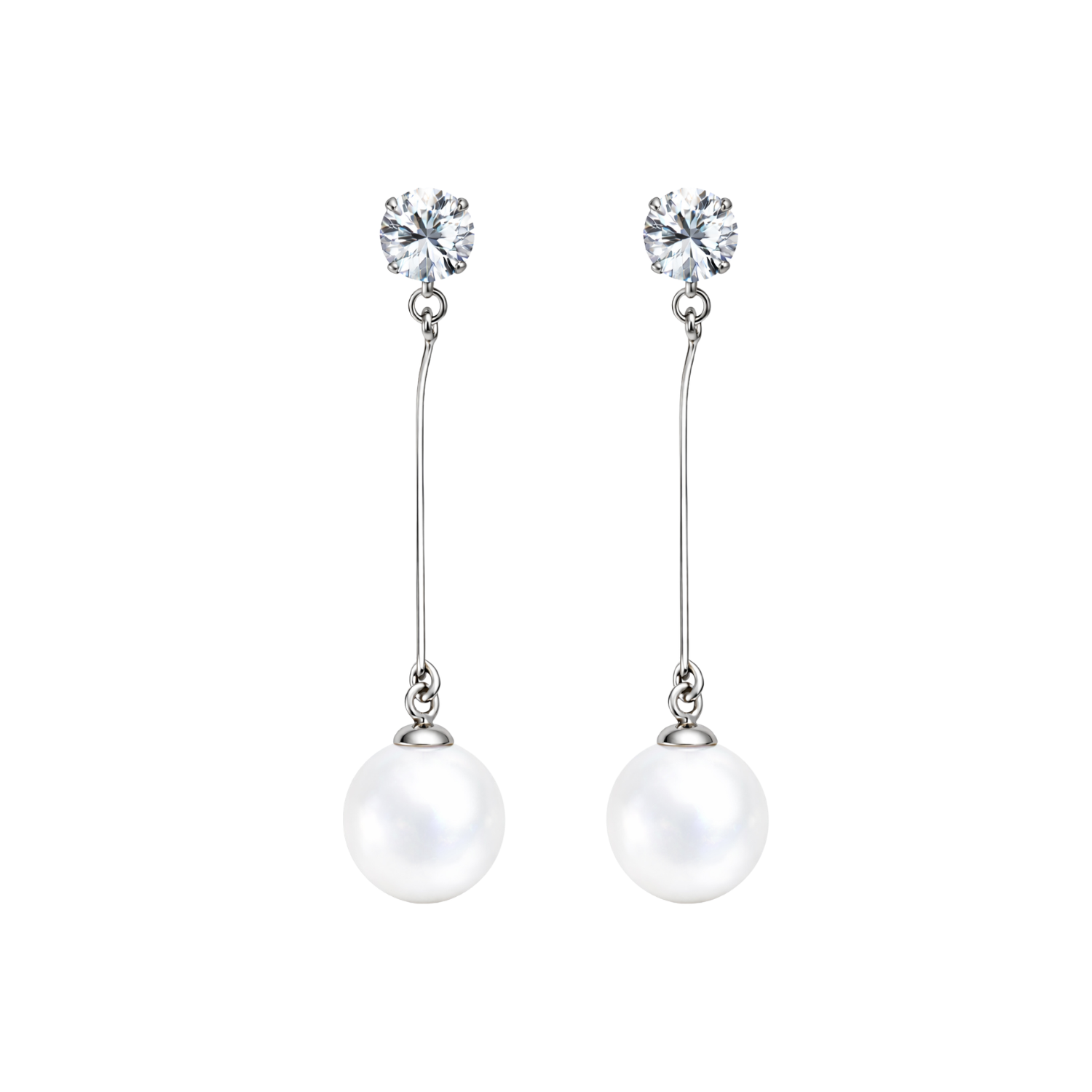 Pendientes de Perlas con Circonitas