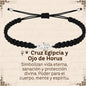 Pulsera Hilo Destino Hecho a Mano 🧵 con Amuleto de Suerte y Protección 🍀 en Acero Inoxidable 💎 - cotigo