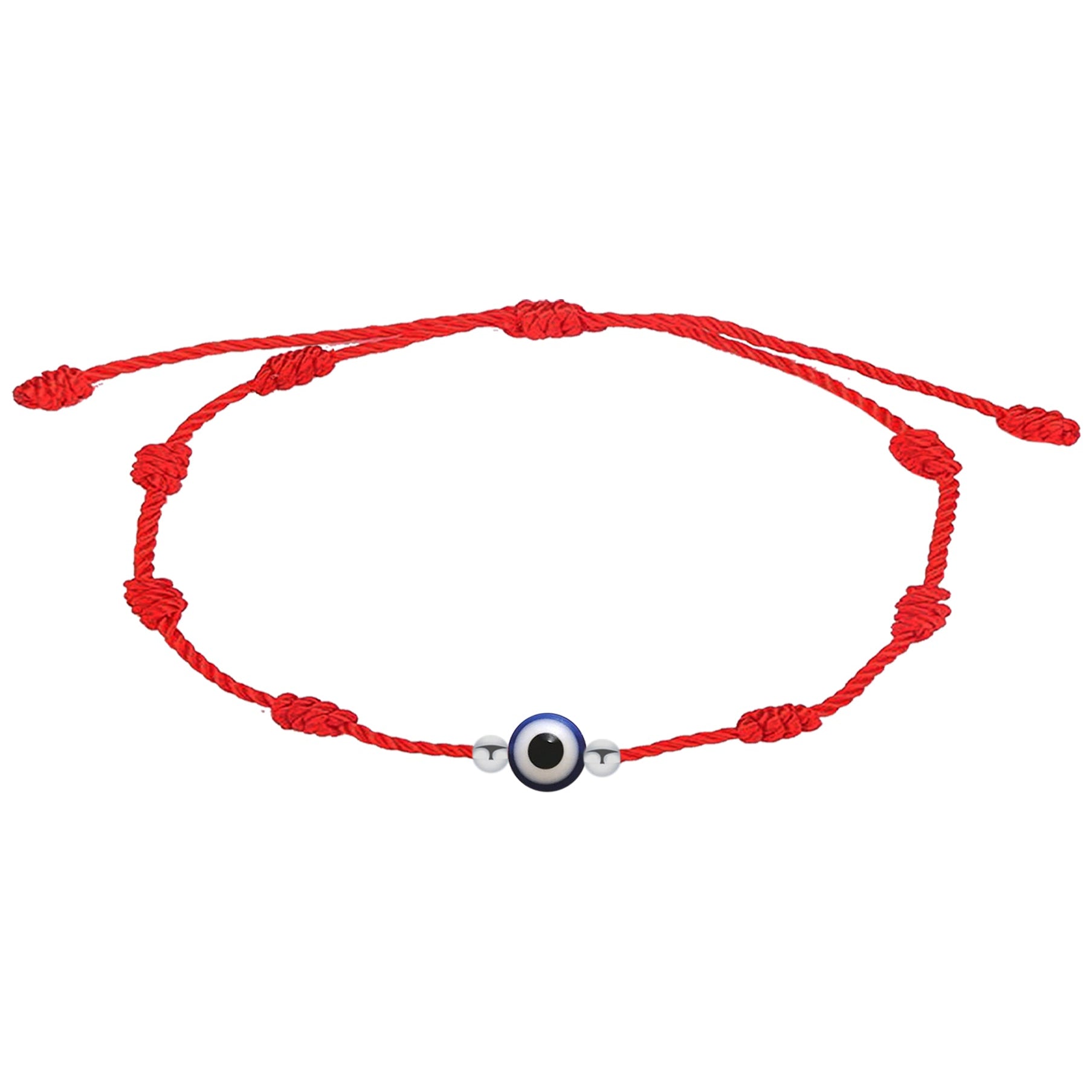 Pulsera 7 Nudos con Ojo turco cotigo