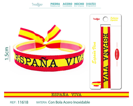 Pulsera españa viva Tejido
