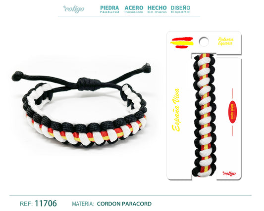 Pulsera Paracord Bandera español