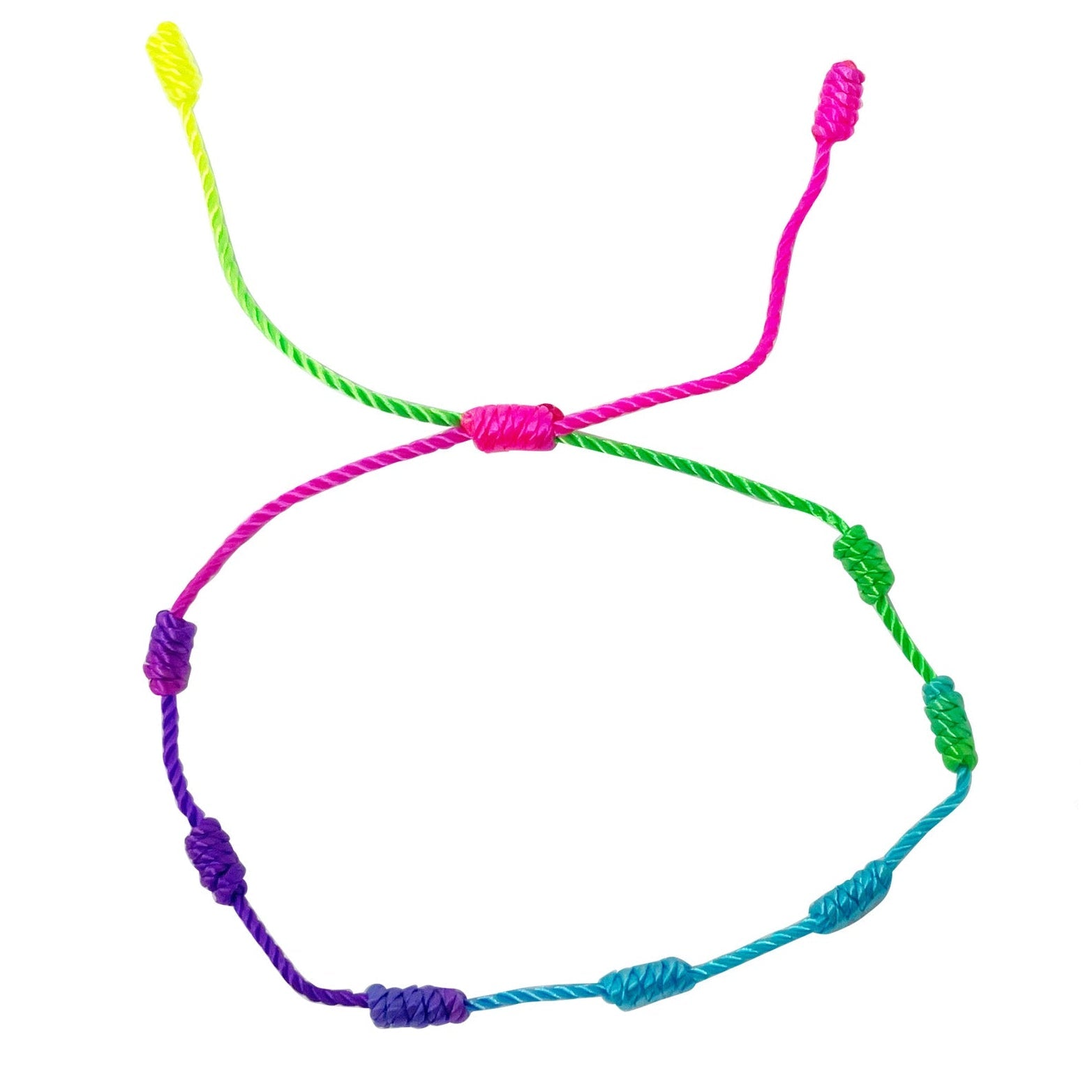 Pulsera 7 Nudos Multicolor - Multicolor