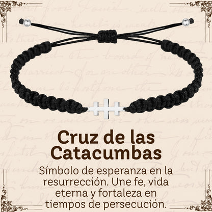 Pulsera Hilo Destino Hecho a Mano 🧵 con Amuleto de Suerte y Protección 🍀 en Acero Inoxidable 💎