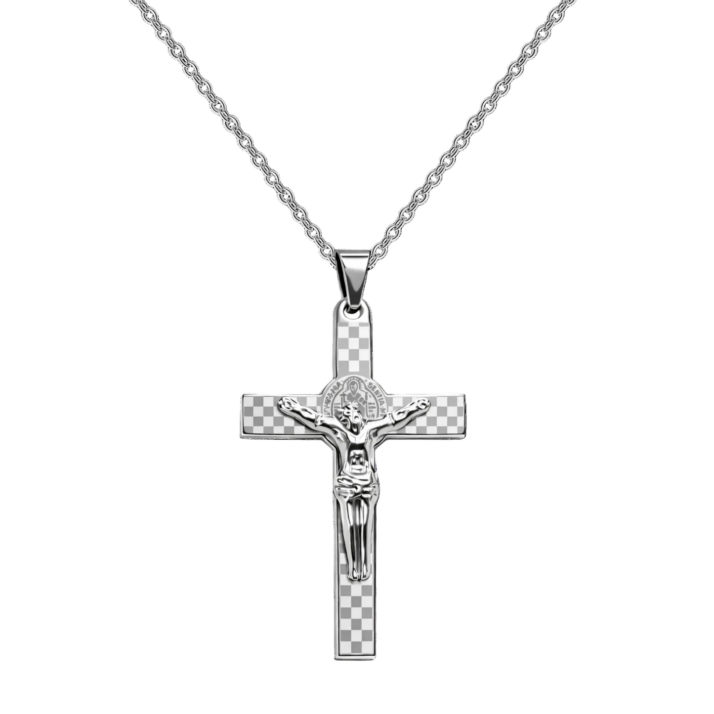 Collar Cruz con Jesús crucificado