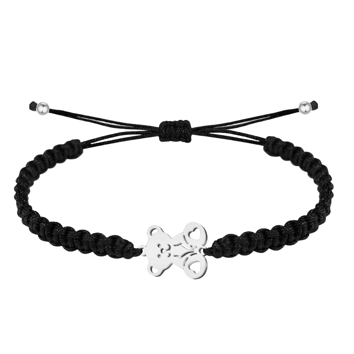 Pulsera Hilo Destino Oso Acero