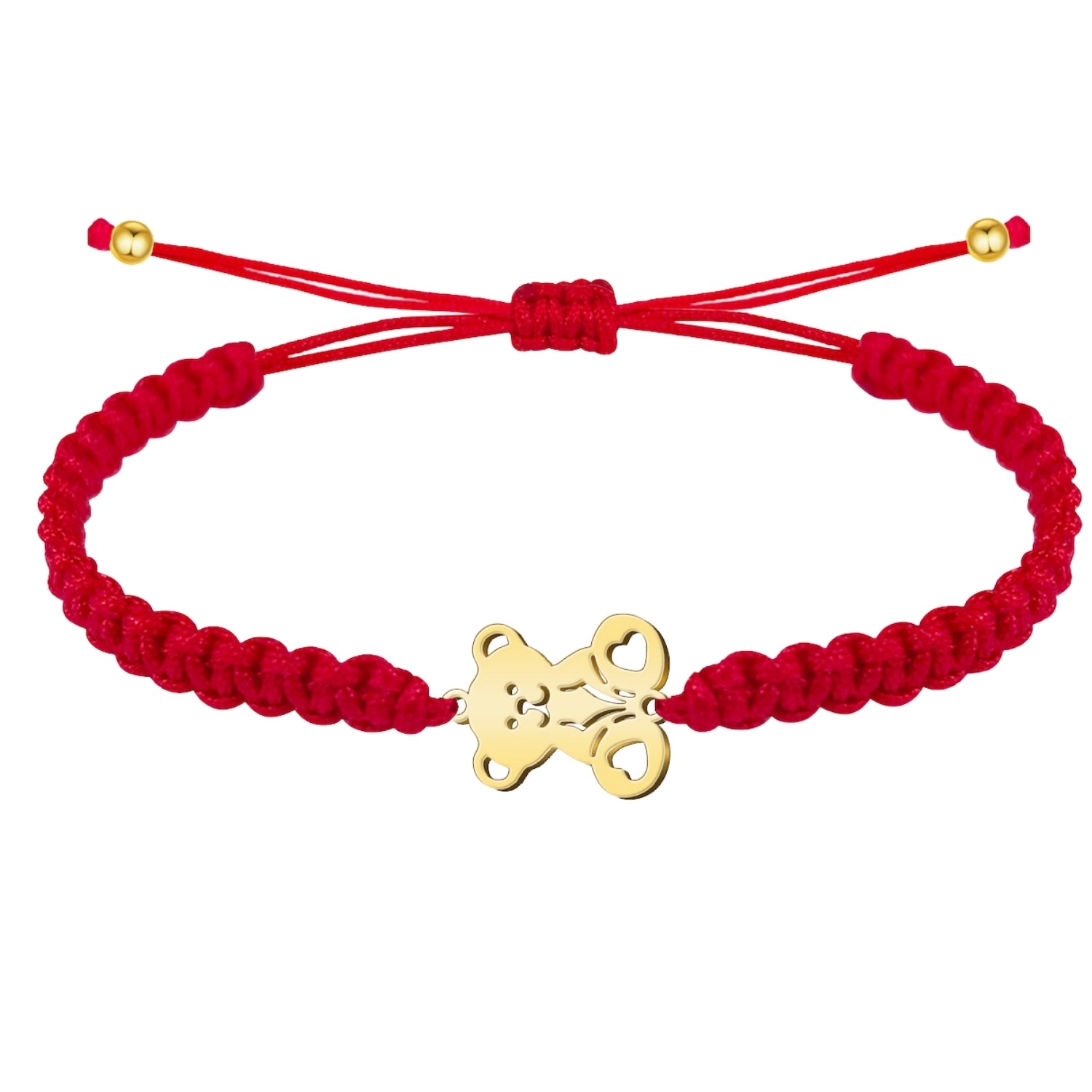 Pulsera Hilo Destino Oso Acero