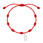 Pulsera San Isidro Labrador con 7 nudos en Acero Plateado