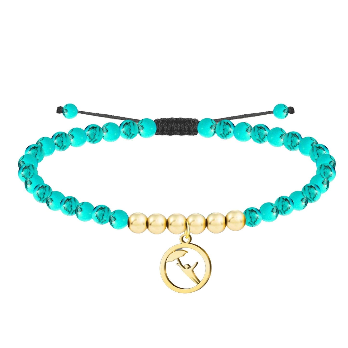 Pulsera tuquesa -El paraguas de Zeledón - Dorado