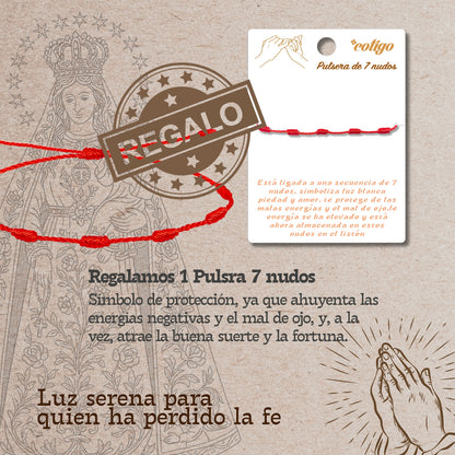 colgante Virgen de los desamparados Acero Plateado