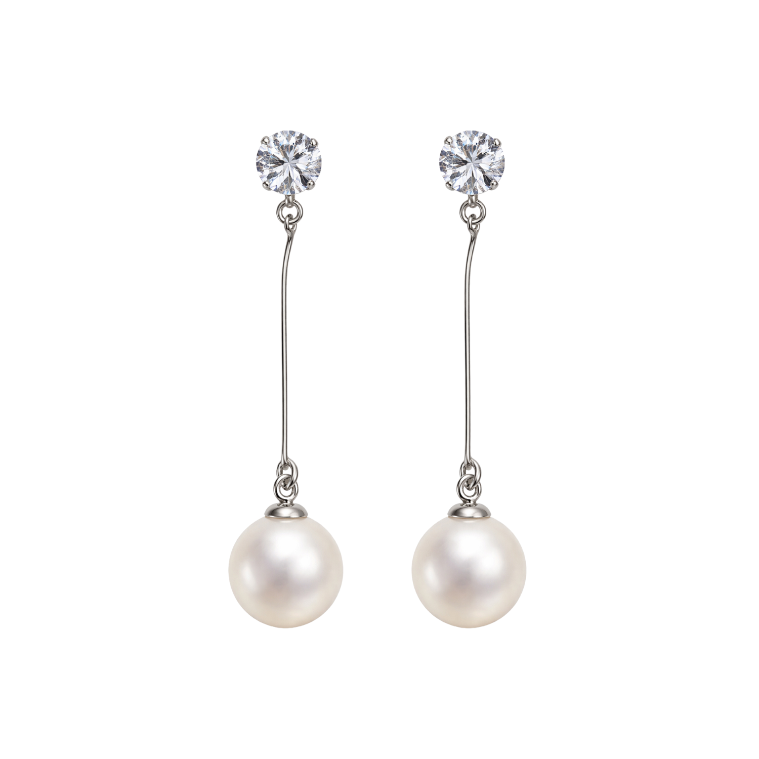 Pendientes de Perlas con Circonitas