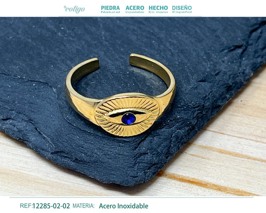 Anillo Acero de Ojo Turco