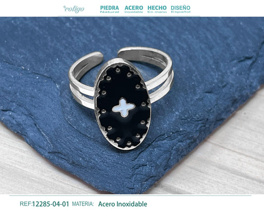 Anillo Acero de Ojo Turco