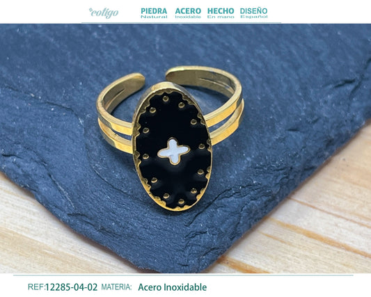 Anillo Acero de Ojo Turco