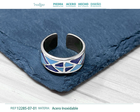 Anillo Acero de Ojo Turco