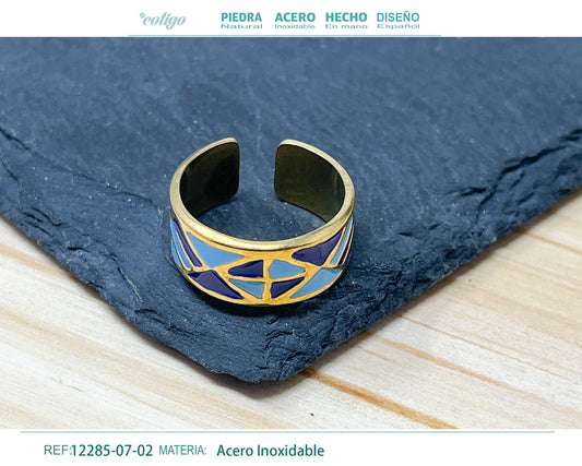 Anillo Acero de Ojo Turco
