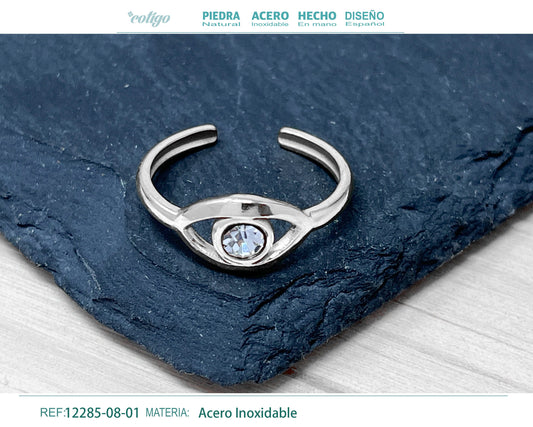 Anillo Acero de Ojo Turco