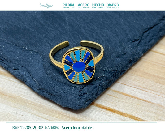 Anillo Acero de Ojo Turco