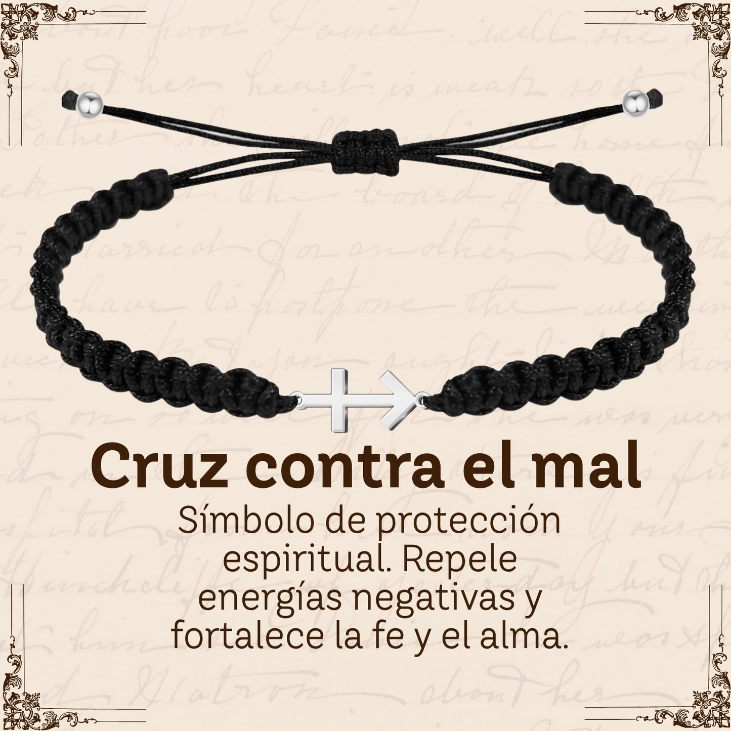 Pulsera Hilo Destino Hecho a Mano 🧵 con Amuleto de Suerte y Protección 🍀 en Acero Inoxidable 💎