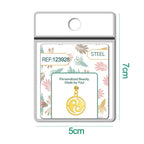 CHARM Acero Inoxidable color Dorado -con Bola de Goma - cotigo