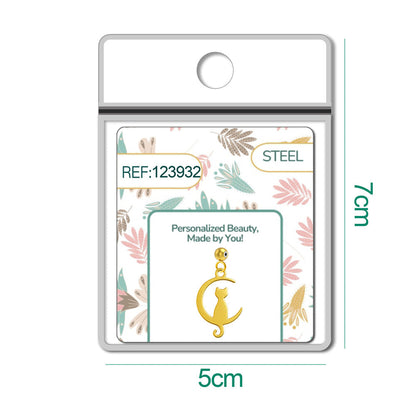 CHARM Acero Inoxidable color Dorado -con Bola de Goma