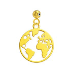 CHARM Acero Inoxidable color Dorado -con Bola de Goma - cotigo