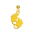 CHARM Acero Inoxidable color Dorado -con Bola de Goma - cotigo