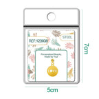 CHARM Acero Inoxidable color Dorado -con Bola de Goma - cotigo