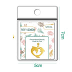 CHARM Acero Inoxidable color Dorado -con Bola de Goma - cotigo