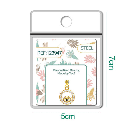 CHARM de Cobre Chapado Oro 14K con Circonita-con Bola de Goma