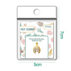 CHARM de Cobre Chapado Oro 14K con Circonita-con Bola de Goma - cotigo