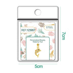 CHARM de Cobre Chapado Oro 14K con Circonita-con Bola de Goma - cotigo