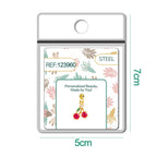CHARM de Cobre Chapado Oro 14K con Circonita-con Bola de Goma - cotigo