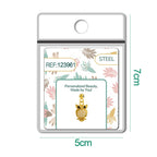 CHARM de Cobre Chapado Oro 14K con Circonita-con Bola de Goma - cotigo
