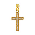 CHARM de Cobre Chapado Oro 14K con Circonita-con Bola de Goma - cotigo