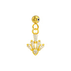 CHARM de Cobre Chapado Oro 14K con Circonita-con Bola de Goma - cotigo