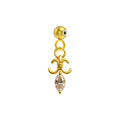 CHARM de Cobre Chapado Oro 14K con Circonita-con Bola de Goma - cotigo