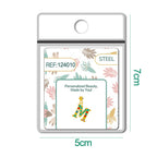 CHARM de Letra M Acero color Dorado con Circonita-con Bola de Goma - cotigo