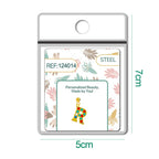 CHARM de Letra R Acero color Dorado con Circonita-con Bola de Goma - cotigo