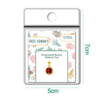 CHARM Acero Dorado con piedra Nacimiento de ENERO-con Bola de Goma - cotigo
