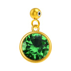 CHARM Acero Dorado con piedra Nacimiento de MAYO-con Bola de Goma - cotigo
