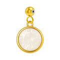 CHARM Acero Dorado con piedra Nacimiento de JUNIO-con Bola de Goma - cotigo