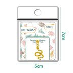 CHARM Acero Dorado Chapado Oro 14 K-con Bola de Goma - cotigo