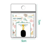 CHARM Acero Dorado Chapado Oro 14 K-con Bola de Goma - cotigo