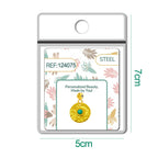 CHARM Acero Dorado Chapado Oro 14 K-con Bola de Goma - cotigo