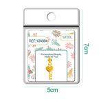 CHARM Acero Dorado Chapado Oro 14 K-con Bola de Goma - cotigo