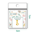 CHARM Acero Dorado Chapado Oro 14 K-con Bola de Goma - cotigo