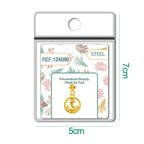 CHARM Acero Dorado Chapado Oro 14 K-con Bola de Goma - cotigo