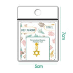 CHARM Acero Dorado Chapado Oro 14 K-con Bola de Goma - cotigo
