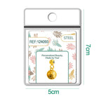 CHARM Acero Dorado Chapado Oro 14 K-con Bola de Goma - cotigo